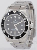 UNPOLISHED Rolex Sea-Dweller 16600 SWISS ONLY 40mm Steel Black Automatic Watch