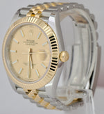 BRAND NEW 2022 Rolex DateJust 41 Champagne Two-Tone 41mm Jubilee Watch 126333