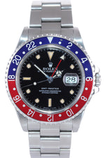 PATINA Rolex GMT-Master Tritium Pepsi Blue Red Steel 40mm Watch 16700 Box