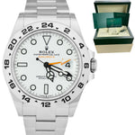 NEW DEC 2021 Rolex Explorer II 42mm Polar White Stainless GMT Date Watch 226570