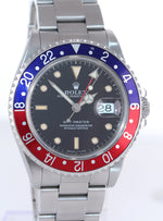 PATINA Rolex GMT-Master Tritium Pepsi Blue Red Steel 40mm Watch 16700 Box