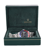 PATINA Rolex GMT-Master Tritium Pepsi Blue Red Steel 40mm Watch 16700 Box