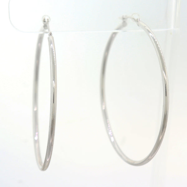 Sterling Silver Hoop Earrings Extra Large Silver Hoops 25 thin hoop   SoundsofSilverJewelry