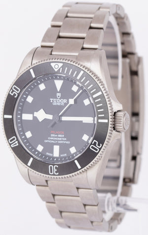 NEW 2023 PAPERS Tudor Pelagos Black Titanium 39mm 25407N Automatic Watch B+P