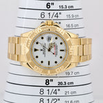 Rolex Yacht-Master 40 YM1 NO HOLES White 18K Yellow Gold Oyster 16628 40mm Watch