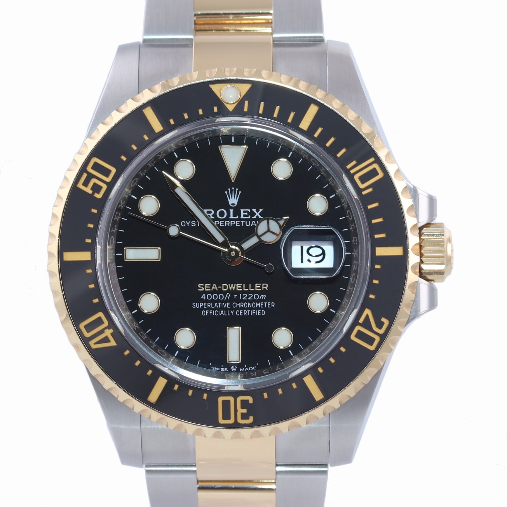 Rolex Sea-Dweller 43 18K Yellow Gold/Steel Black Mens Watch B/P '20 126603