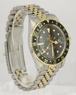 Vintage 1973 ORIGINAL Rolex GMT-Master Black Nipple 1675 Two Tone Gold Watch