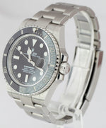 UNPOLISHED Rolex Submariner 41mm Date Black Ceramic Watch Stainless Steel 126610