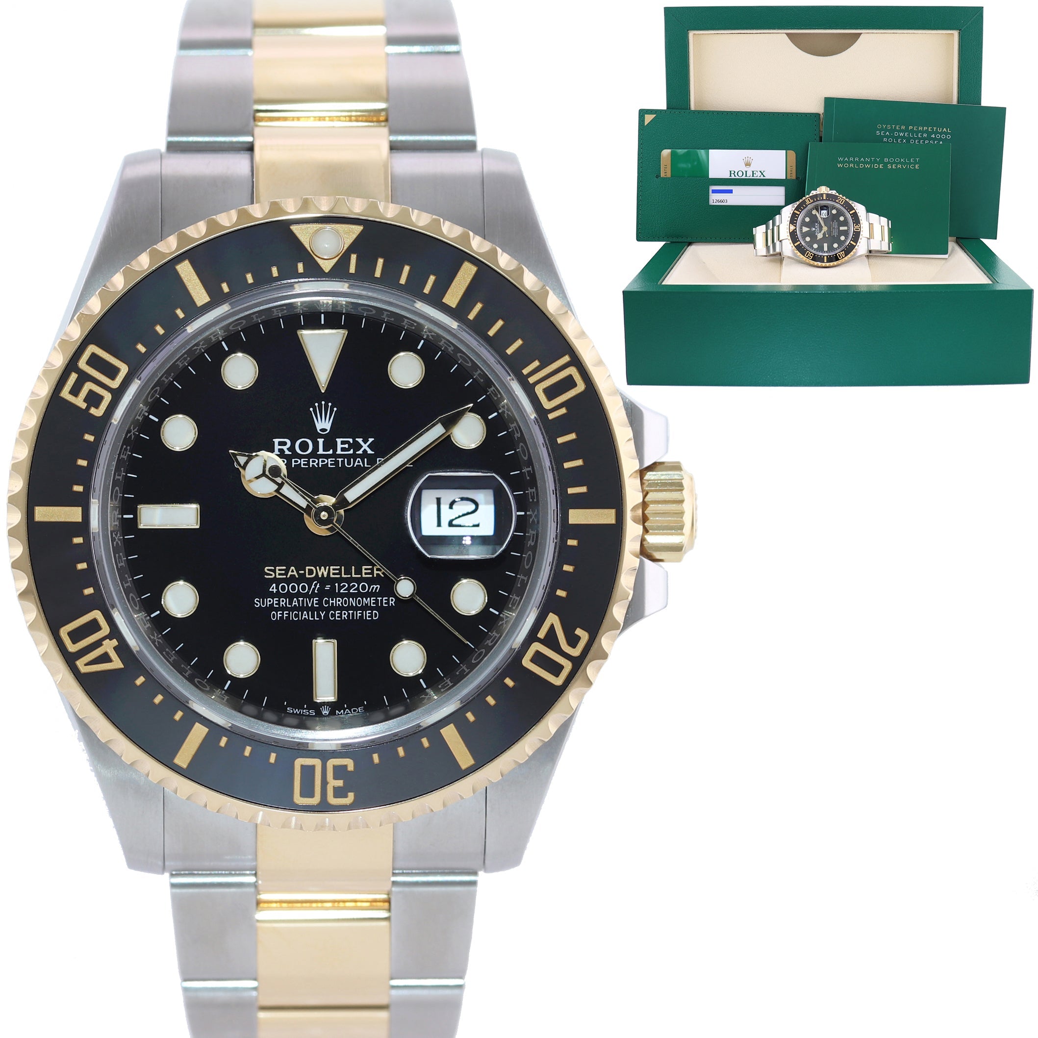 Rolex sea dweller 43mm best sale two tone