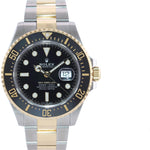 MINT 2020 PAPERS 126603 Rolex Sea-Dweller 43mm Two-Tone Yellow Gold Black Watch