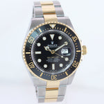 MINT 2020 PAPERS 126603 Rolex Sea-Dweller 43mm Two-Tone Yellow Gold Black Watch