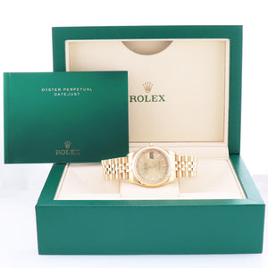 2016 MINT Rolex DateJust Jubilee 36mm 116238 18k Gold Champagne Jubilee Watch