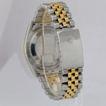 UNPOLISHED NO HOLES Rolex DateJust 36mm Silver Two-Tone Jubilee Watch 16233