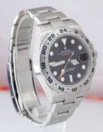 2017 Rolex Explorer II 42mm Black Orange Stainless Steel GMT Date Watch 216570