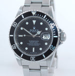 2009 PAPERS ENGRAVED REHAUT Rolex Submariner Date 16610 Steel 40mm Watch Box