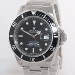 Rolex Submariner Date 16610 Steel Black Dial Oyster Band 40mm Watch Pre Ceramic