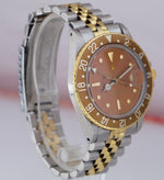 Vintage 1970 Rolex GMT-Master Root Beer Brown Two-Tone Nipple Dial Watch 1675