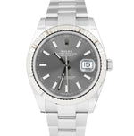 2019 Rolex DateJust Slate Rhodium Stainless Steel 126334 41mm Watch BOX CARD
