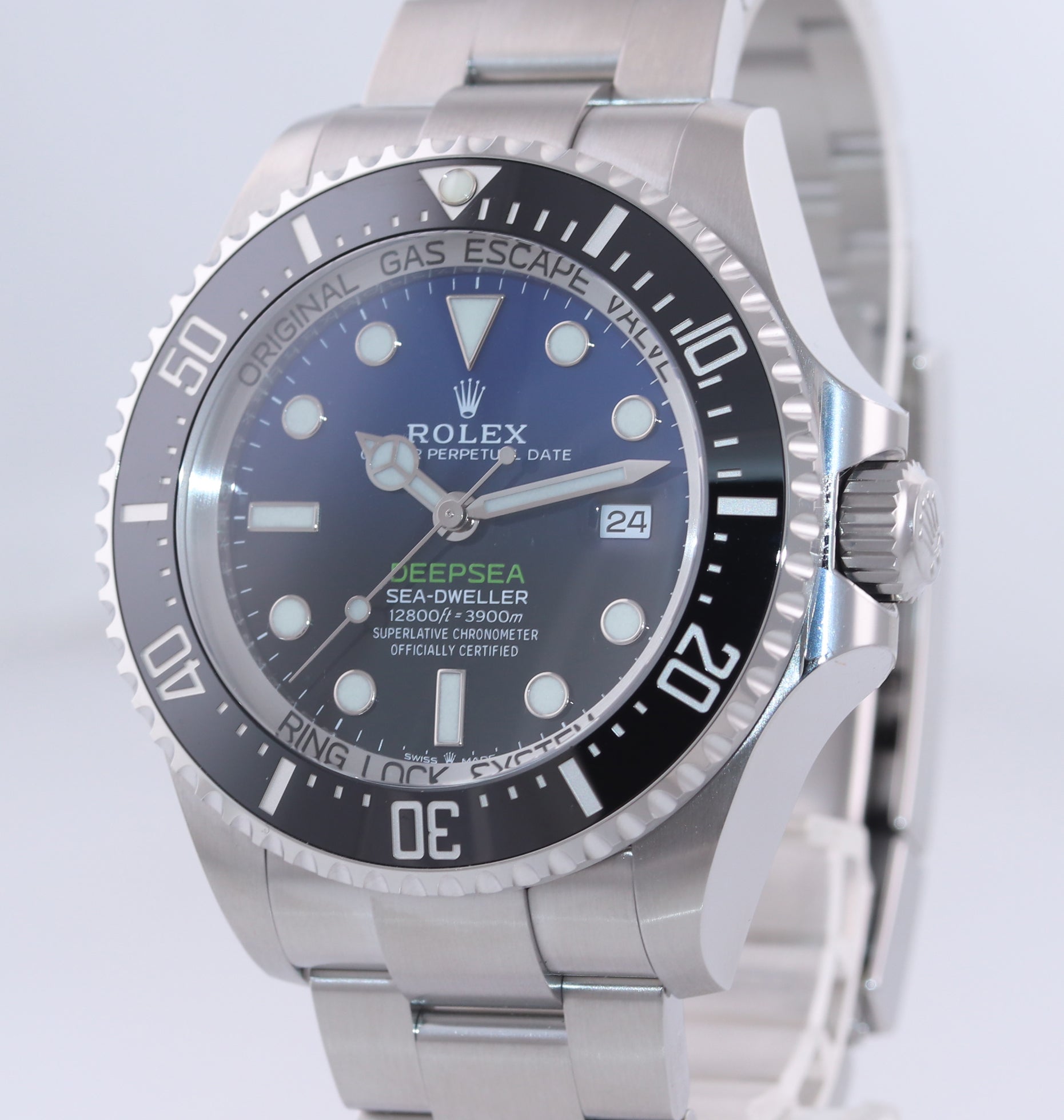 NEW 2020 PAPERS Rolex Sea-Dweller Deepsea Cameron Blue 126660 44mm Watch Box