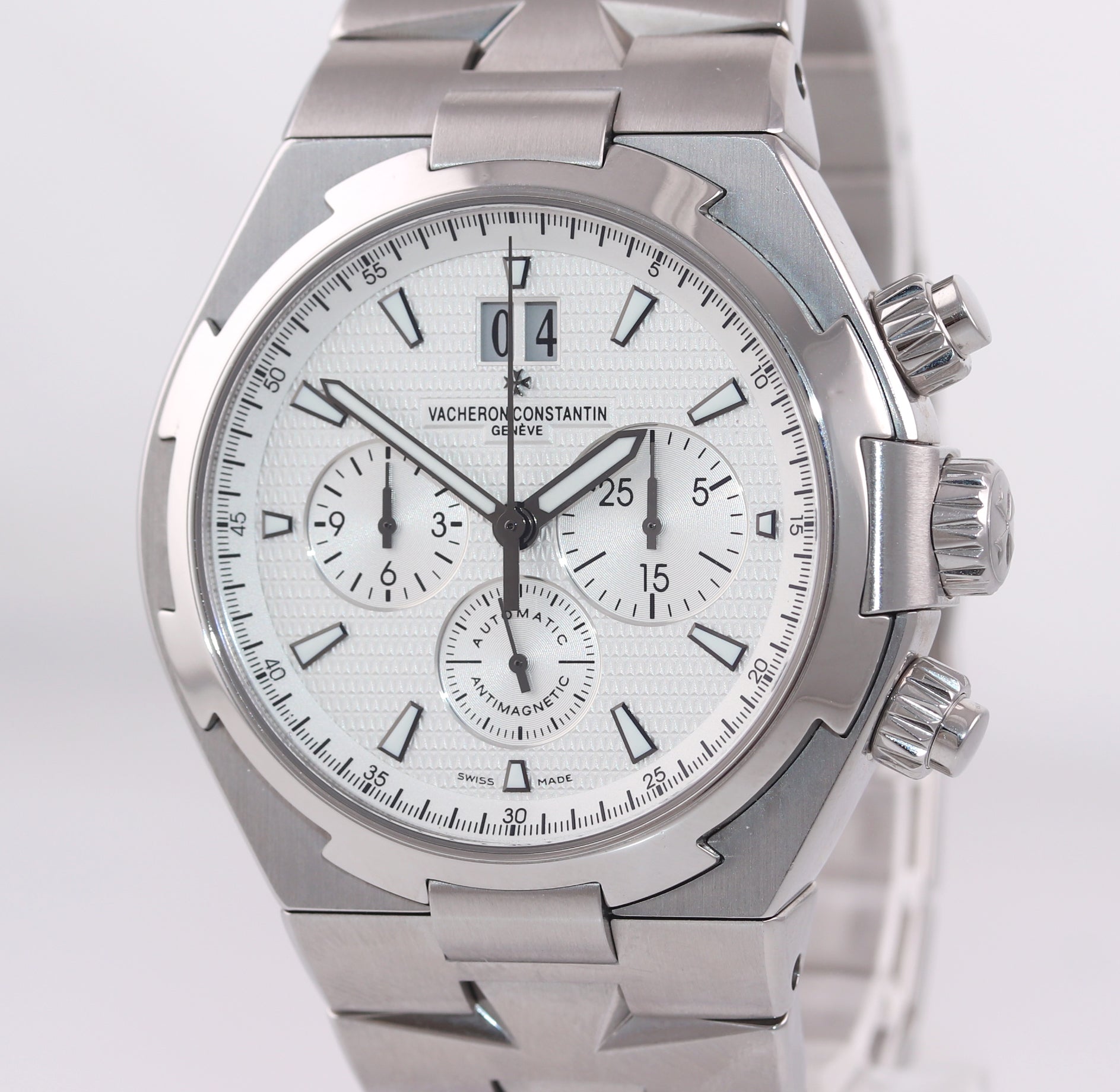 Vacheron Constantin Overseas 49150 42mm Stainless Steel Chronograph Date Watch