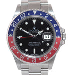 UNPOLISHED Rolex GMT-Master II Pepsi Steel Blue 16710 40mm Error Stick Watch Box