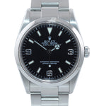 2003 PAPERS MINT Rolex Explorer I Black 36mm 114270 Steel Black Arabic Watch Box