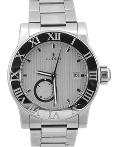 Men s Corum Romvlvs Power Reserve Silver 02.0001 Stainless Steel 42mm