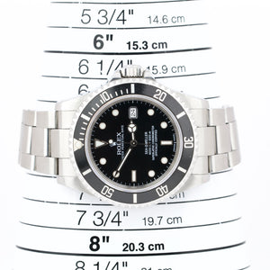 UNPOLISHED Rolex Sea-Dweller 16600 40mm Steel Black Automatic Watch BOX PAPERS