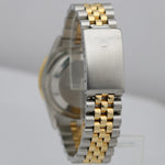 Rolex DateJust Turn-O-Graph Two-Tone White 36mm Thunderbird Jubilee Watch 16263