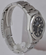 UNPOL. Rolex Explorer I Black 36mm Automatic Stainless Steel Oyster Watch 14270