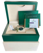 2017 Rolex Air-King 40mm Green Black Stainless Steel Arabic 116900 Watch B+P