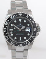 DISCONTINUED PAPERS Rolex GMT Master II 116710 Steel Ceramic Black Green Watch