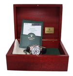 PAPERS Rolex Daytona 116519 White Roman Dial 18k White Gold Leather Watch Box
