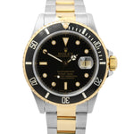 Rolex Submariner Two-Tone Yellow Gold Stainless Black Dial 40mm 16613 LN Watch