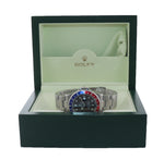 2001 Rolex GMT-Master II Pepsi 40mm Steel Blue Red 16710 Watch Box