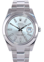 PAPERS Rolex DateJust II 116300 Silver Stick Stainless Steel 41mm Watch Box