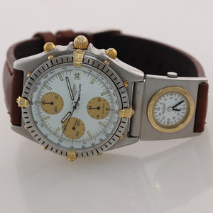 Breitling Chronomat Chronograph UTC Module White 81.950 Steel Two Tone Watch