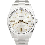NEW SEPTEMBER 2022 Rolex Oyster Perpetual 41mm SILVER GOLD Oyster Watch 124300