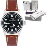 2017 SERVICED IWC Pilot Mark XV Spitfire 3253 IW325305 Steel Black 38mm Watch