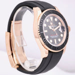 OPEN CARD MINT Rolex Yacht-Master 18K Everose Gold Oysterflex 40mm Watch 116655