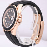 OPEN CARD MINT Rolex Yacht-Master 18K Everose Gold Oysterflex 40mm Watch 116655