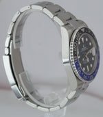 Rolex GMT-Master II Batman Blue Black Ceramic Steel 40mm Watch 116710 BLNR