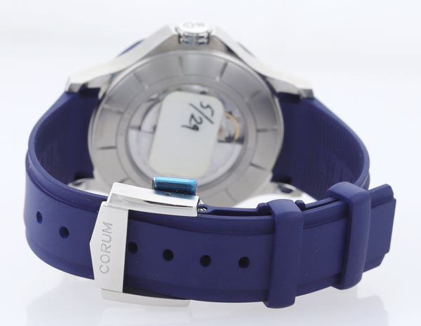 MINT Corum Admiral s Cup Legend 42 Automatic Blue 01.0090 Steel Watch