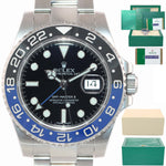 2018 PAPERS Rolex GMT Master II 116710 BLNR Steel Ceramic Blue Batman Watch