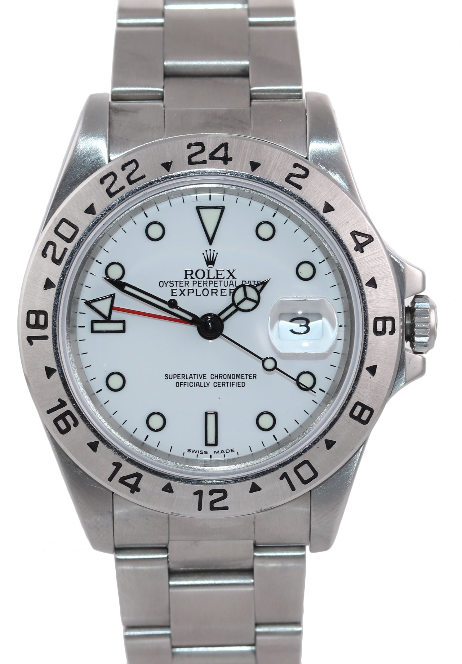 MINT Rolex Explorer II 16570 Polar White Dial 40mm Date GMT Oyster Watch Box