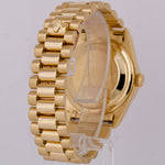 Rolex Day-Date President 36mm CHAMPAGNE BAGUETTE DIAMOND Fluted 18K Gold 18238