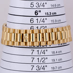 Rolex Day-Date President 36mm CHAMPAGNE BAGUETTE DIAMOND Fluted 18K Gold 18238