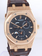 Audemars Piguet Royal Oak Dual Time Power Reserve 39mm Black Rose Gold 26120OR