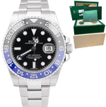 2015 Rolex GMT-Master II Batman Blue Black Ceramic 40mm Watch 116710 BLNR B+P