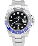 2015 Rolex GMT-Master II Batman Blue Black Ceramic 40mm Watch 116710 BLNR B+P